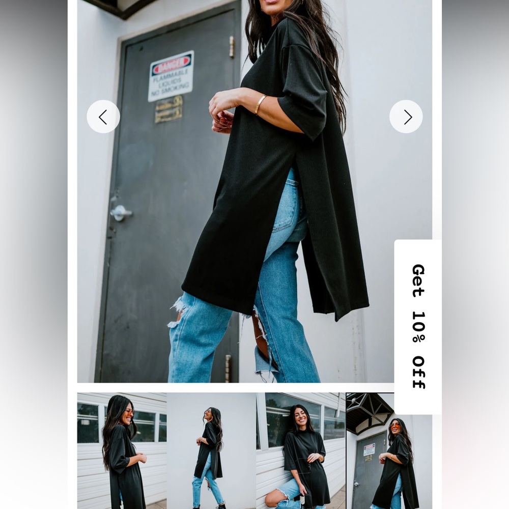 Dressed in lala mock neck top in Black